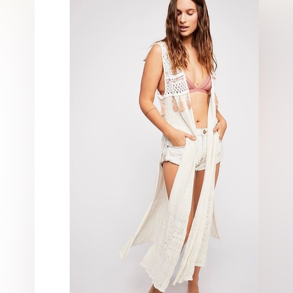 Free People Tops - •FREE PEOPLE• butterfly vest